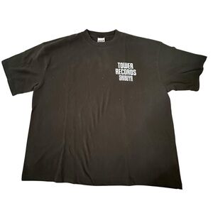 Tower Records Shibuya ~ Black Short Sleeve Tee ~ size L ~ NWT